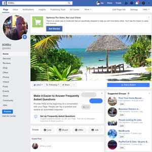 screen shot of 808biz, inc facebook page